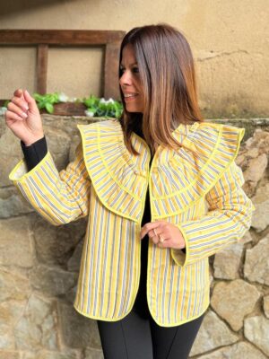 chaqueta viena edicion color amarillo