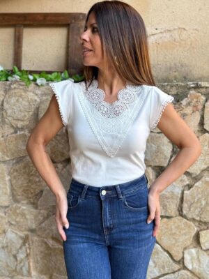 camiseta mestiza edicion color blanco