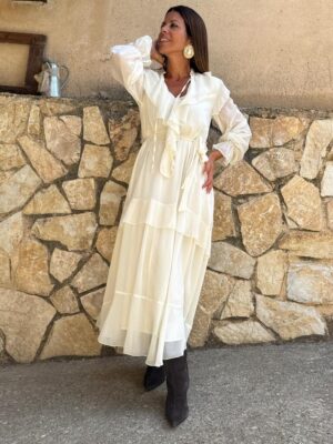 vestido zoe edicion color beige